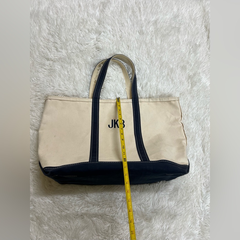L.L. Bean Canvas Tote with Navy Trim - Picture 9 of 9